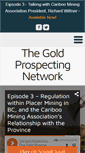 Mobile Screenshot of goldprospectingnetwork.com