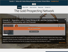 Tablet Screenshot of goldprospectingnetwork.com